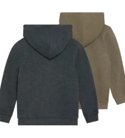 Minymo Cardigans|Basis*Cardigans m. Hætte - 2-pak - Vetiver