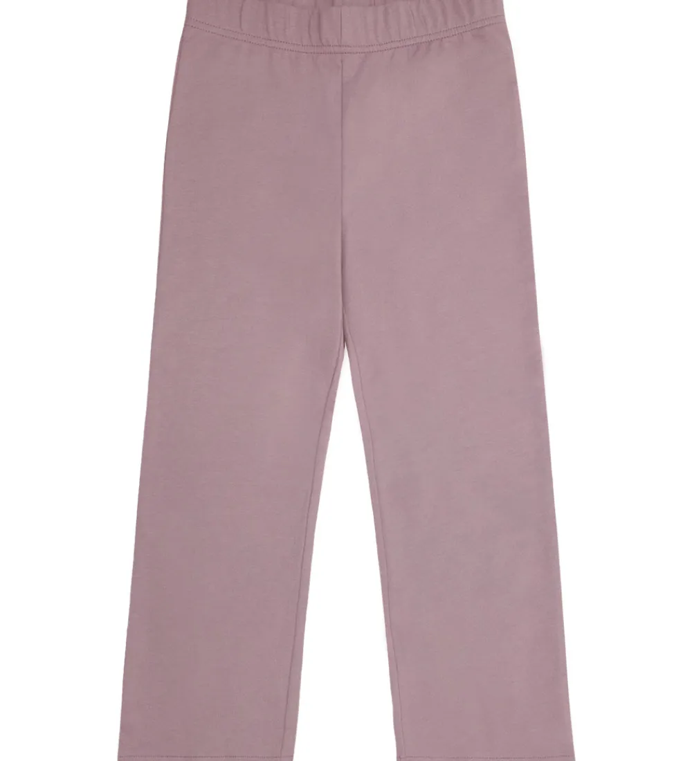 Minymo Basis*Leggings m. Fleece - 2-pak - Elderberry/Rainy Day