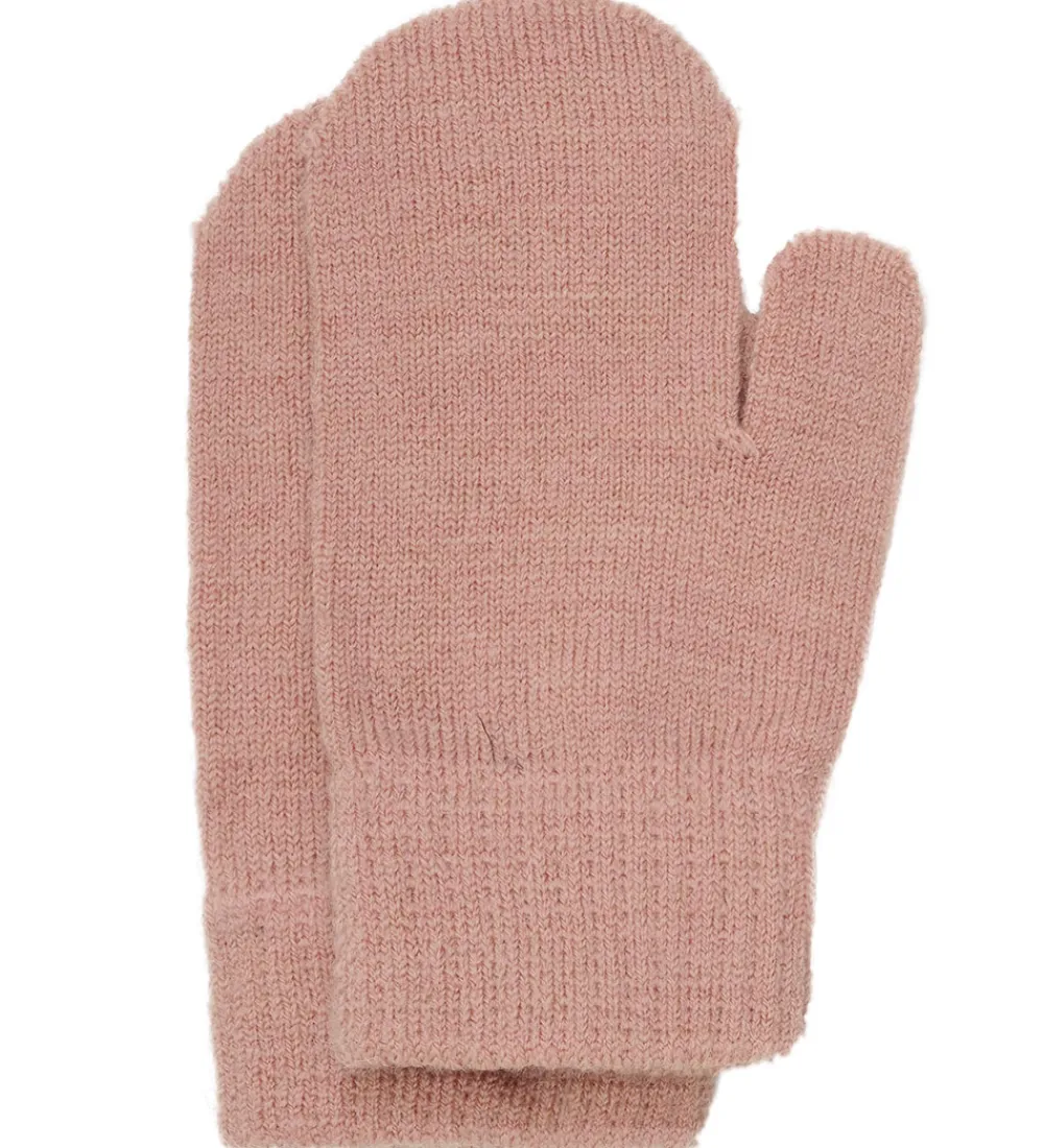 Minymo Handsker Og Luffer*Luffer - 3-pak - Uld - Strik - Catawba Grape
