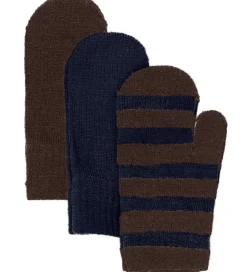 Minymo Handsker Og Luffer*Luffer - 3-pak - Uld - Parisian Night