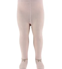 Strømpebukser-Minymo Strømpebukser - 2-pak - Shell/beige m. Sløjfer