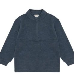 Basis-Minymo Sweatshirt m. Lynlås - 2-pak - Vetiver