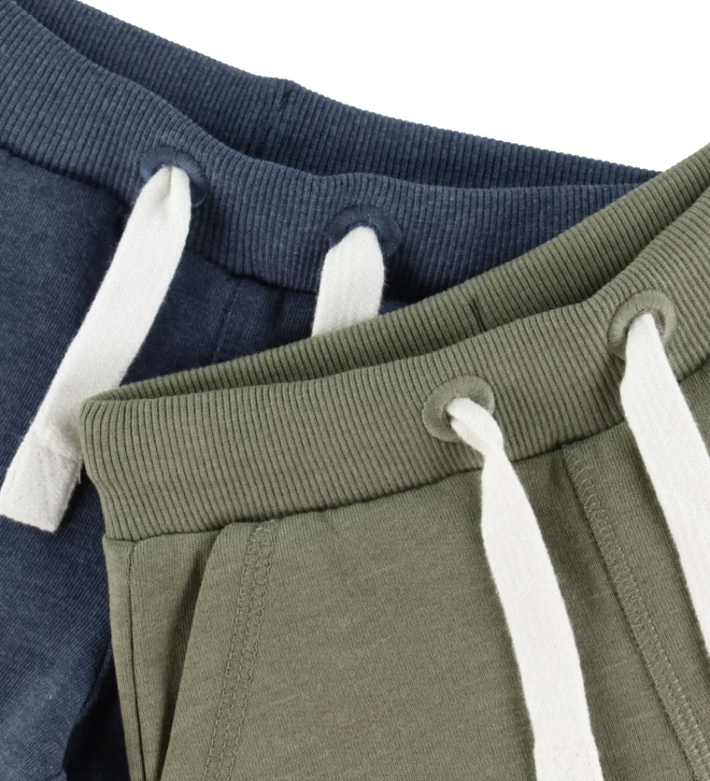 Minymo Shorts Og Knickers|Basis*Sweatshorts - 2-pak - Vetiver