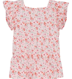 Minymo Toppe*Top - Rosen Quartz m. Blomster