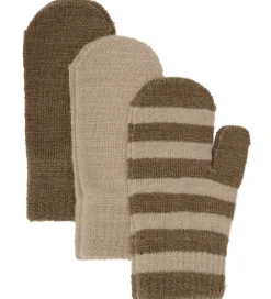 Handsker Og Luffer-Minymo Minyno Luffer - 3-pak - Uld - Caribou