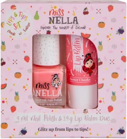 Neglelak-Miss Nella Læbepomade og Neglelak - Duo nr. 5