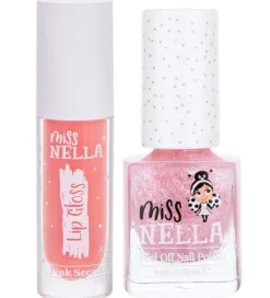 Sminke|Neglelak-Miss Nella Lip Gloss & Neglelak - Pink Secret