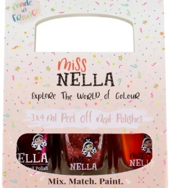Miss Nella Neglelak*Neglelak - 3-pak - Røde Farver