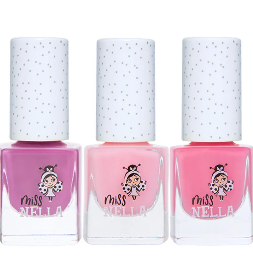 Neglelak-Miss Nella Neglelak - 3-pak - Pastel Farver
