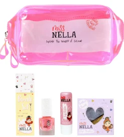 Sminke-Miss Nella Sminketaske m. Indhold - Girly Girl Pink