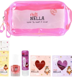 Miss Nella Sminke*Sminketaske m. Indhold - Pink Glamorous Picks