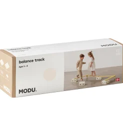Motorisk Legetøj|Aktivitetslegetøj-MODU Balance Track - 17 Dele - Sand Grey/Honey Yellow