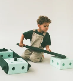 Aktivitetslegetøj-MODU Balancebane - 17 Dele - Ocean Mint/Forest Green