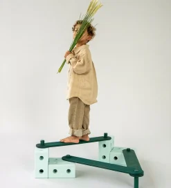 Aktivitetslegetøj-MODU Balancebane - 17 Dele - Ocean Mint/Forest Green
