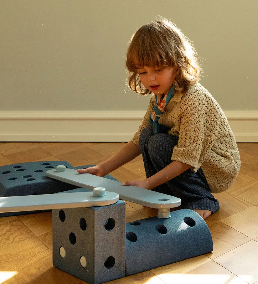 MODU Aktivitetslegetøj|Tumlemøbler*Balancebomme - 2 stk - Sky Blue