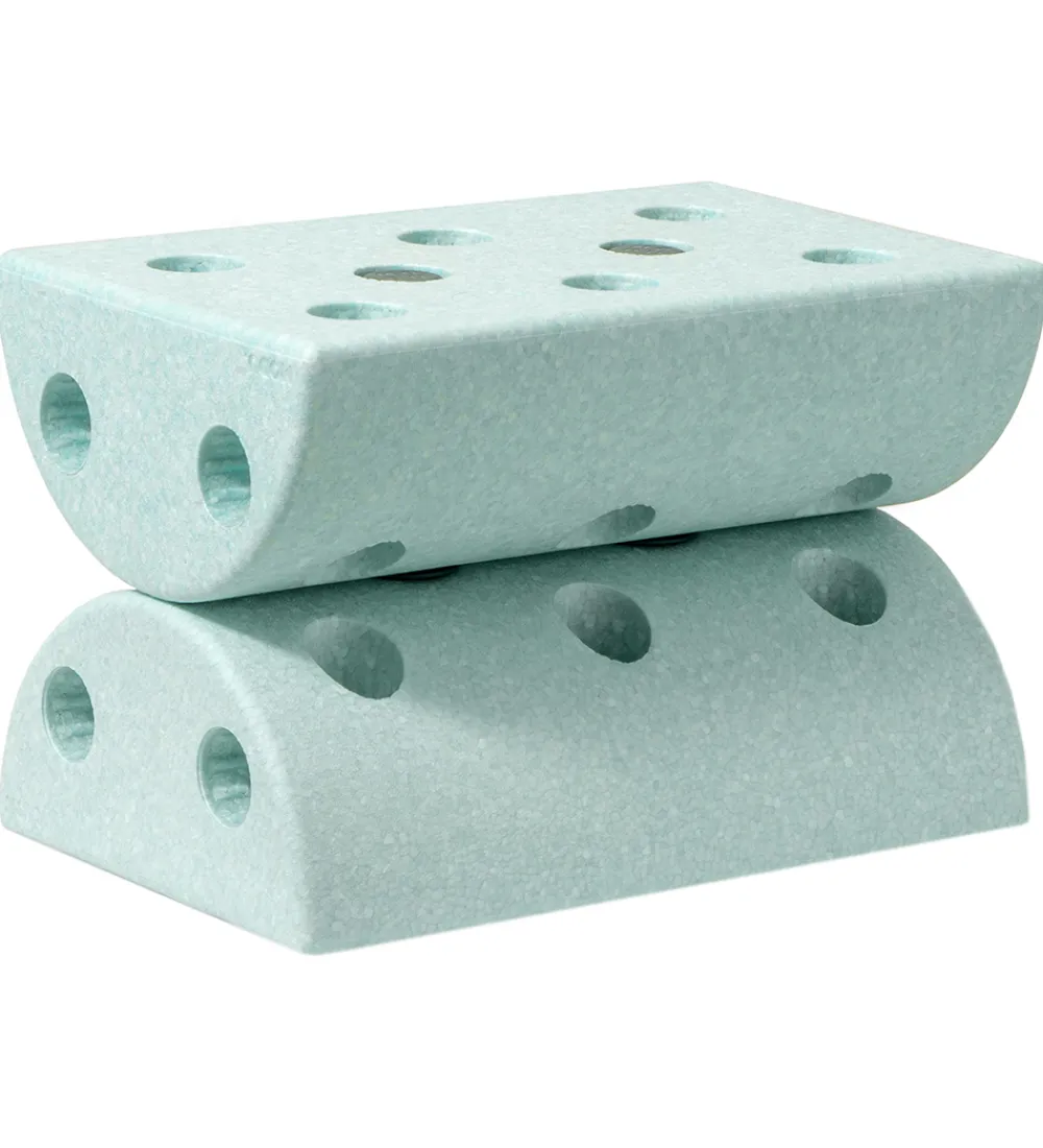 Motorisk Legetøj|Stole-MODU Børneskammel - 4 Dele - Ocean Mint/Forest Green