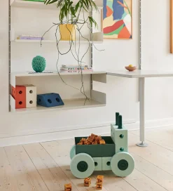 Motorisk Legetøj|Gåvogne-MODU Gåvogn - 3-i-1 - 48x27x44 cm - Ocean Mint/Forest Green