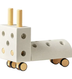 Tumledyr|Motorisk Legetøj-MODU Gåvogn - Tiny Ride - 10 Dele - 40x20x36 cm - Sand Grey/Hone