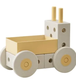 MODU Tumledyr|Motorisk Legetøj*Gåvogn 3-i-1 - 48x27x44 cm - Sand Grey/Honey Yellow