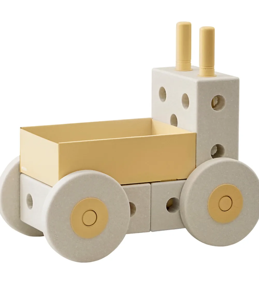 MODU Tumledyr|Motorisk Legetøj*Gåvogn 3-i-1 - 48x27x44 cm - Sand Grey/Honey Yellow