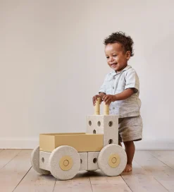 MODU Tumledyr|Motorisk Legetøj*Gåvogn 3-i-1 - 48x27x44 cm - Sand Grey/Honey Yellow