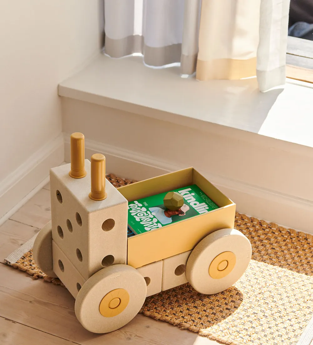 MODU Tumledyr|Motorisk Legetøj*Gåvogn 3-i-1 - 48x27x44 cm - Sand Grey/Honey Yellow