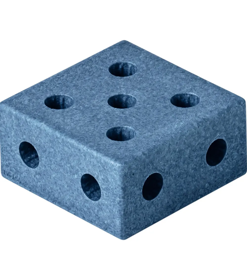 Motorisk Legetøj|Tumlemøbler-MODU Klods Firkant - 20x20x10 cm - Deep Blue