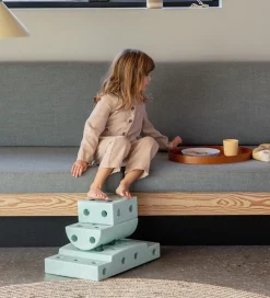 Motorisk Legetøj|Tumlemøbler-MODU Klods Rund - 30x20x10 cm - Ocean Mint