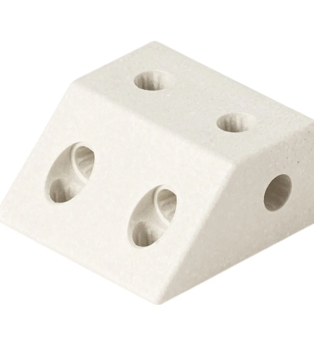 MODU Tumledyr|Motorisk Legetøj*Klods Vinkel - 20x20x10 cm - Sand Grey