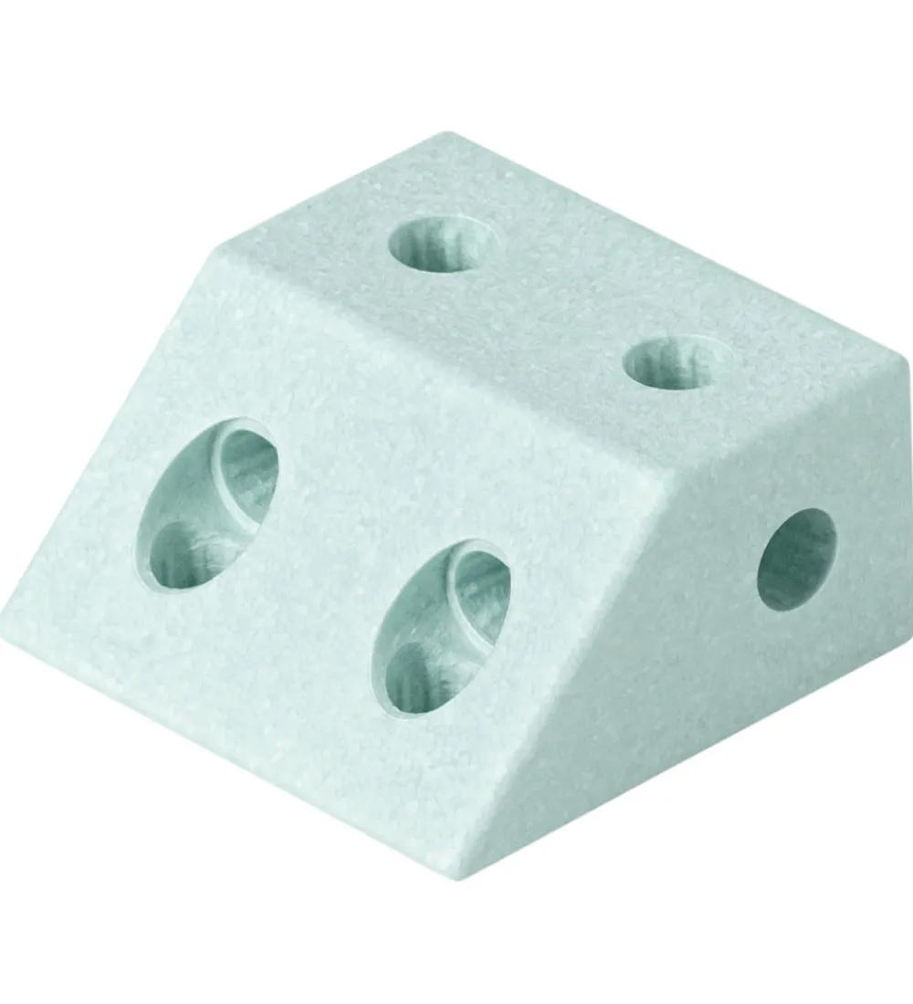 Motorisk Legetøj|Tumlemøbler-MODU Klods Vinkel - 20x20x10 cm - Ocean Mint