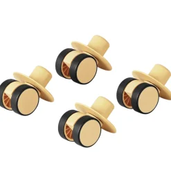 MODU Motorisk Legetøj|Tumlemøbler*4x Swirly Wheels - 4-pak - Honey Yellow