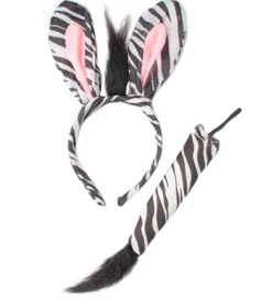Hårbøjler-Molly & Rose Udklædning - Hårbøjle/Hale - Zebra