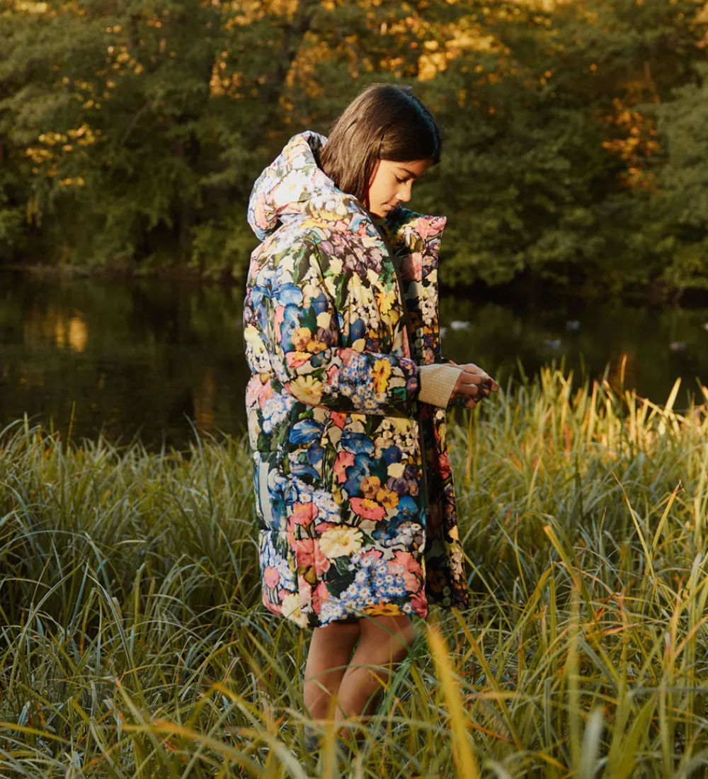 Overgangsjakker|Dunjakker Og Dynejakker-Molo Dynefrakke - Harper - Floral Impression