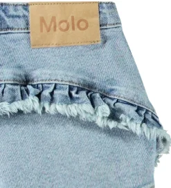Shorts Og Knickers-Molo Shorts - Denim - Agnetha - Distressed Washed