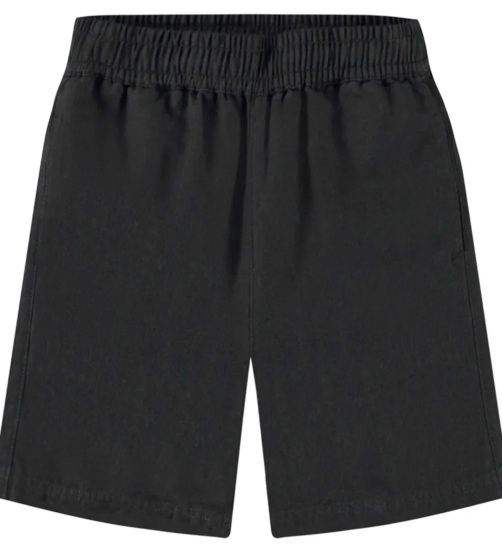Shorts Og Knickers-Molo Shorts - Hør - Amal - Sort