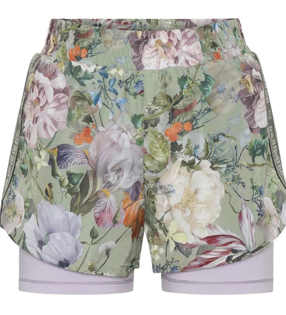 Molo Gymnastiktøj*Shorts - Omari - Green Botanic