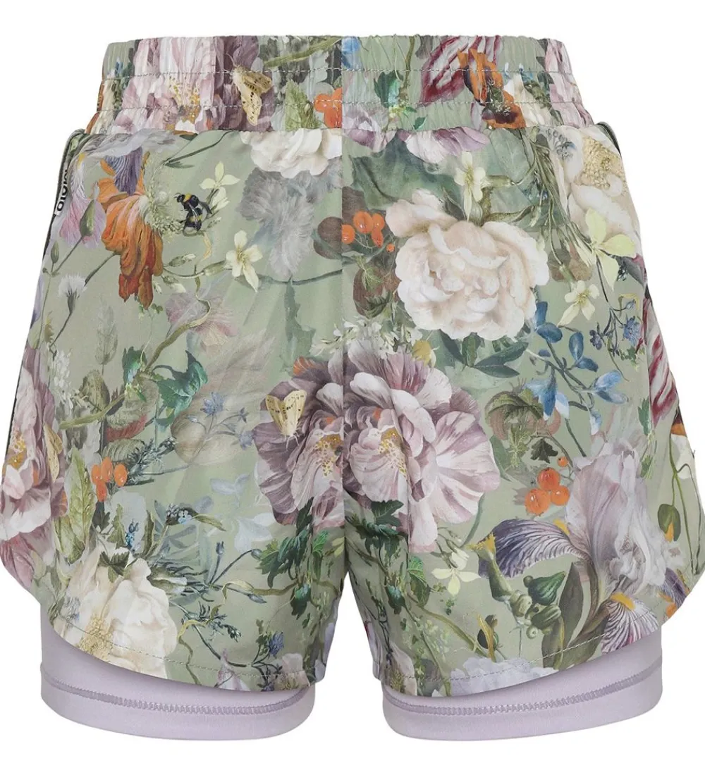 Molo Gymnastiktøj*Shorts - Omari - Green Botanic