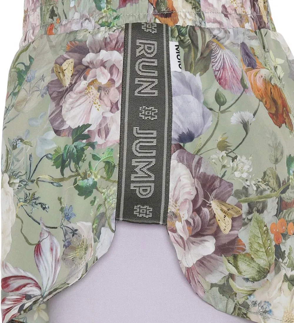 Molo Gymnastiktøj*Shorts - Omari - Green Botanic