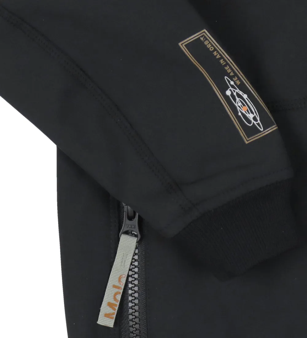 Softshell-Molo Softshelljakke m. Fleece - Cloudy - Sort