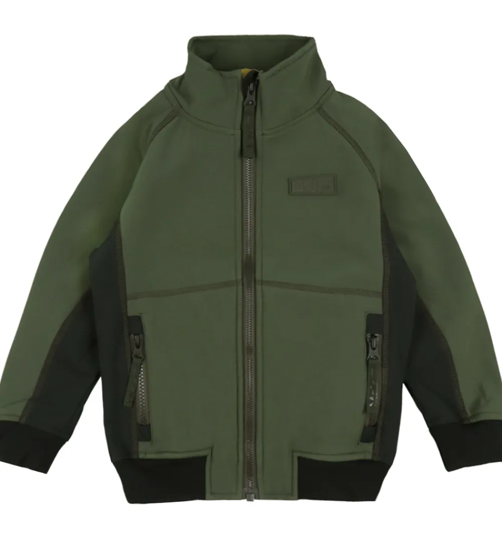 Molo Softshell*Softshelljakke m. Fleece - Cloudy - Forest Block