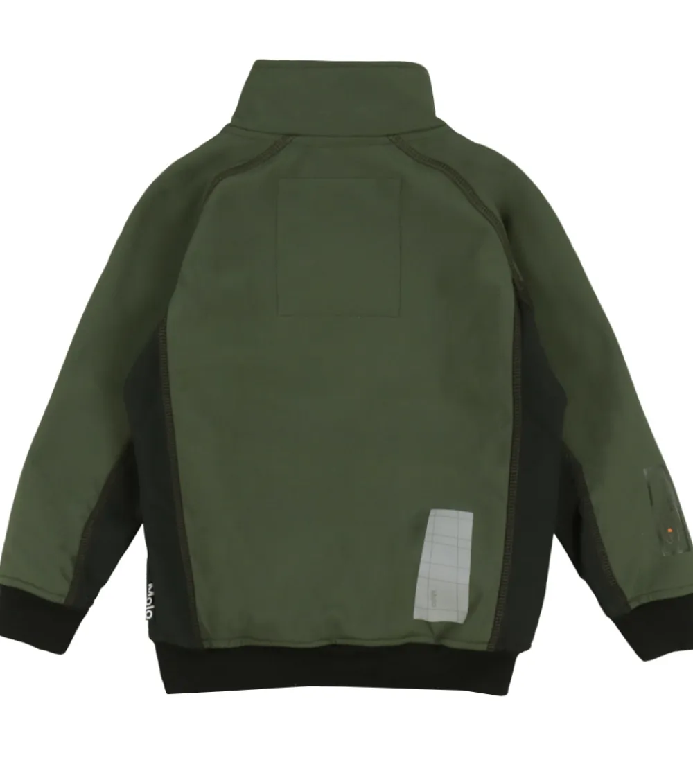 Molo Softshell*Softshelljakke m. Fleece - Cloudy - Forest Block