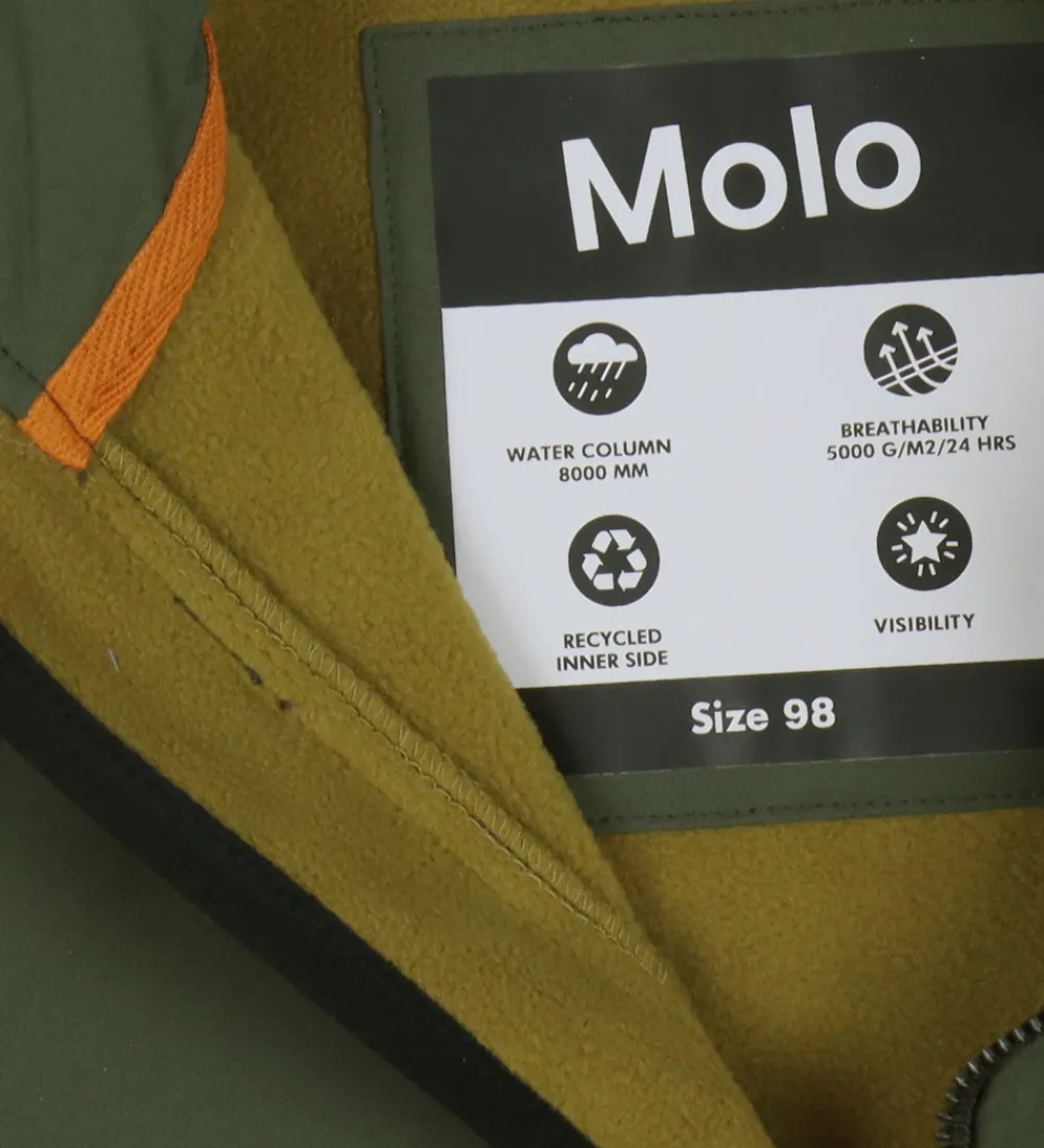 Molo Softshell*Softshelljakke m. Fleece - Cloudy - Forest Block
