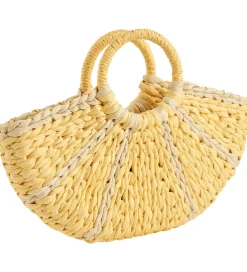 Tasker|Shoppers-Molo Taske - Lemon Straw Bag - Lemon Cake