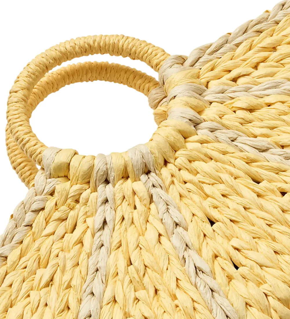Tasker|Shoppers-Molo Taske - Lemon Straw Bag - Lemon Cake