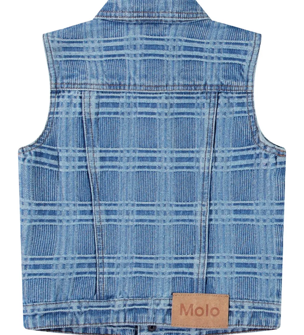 Molo Veste*Vest - Denim - Hertha - Washed Check