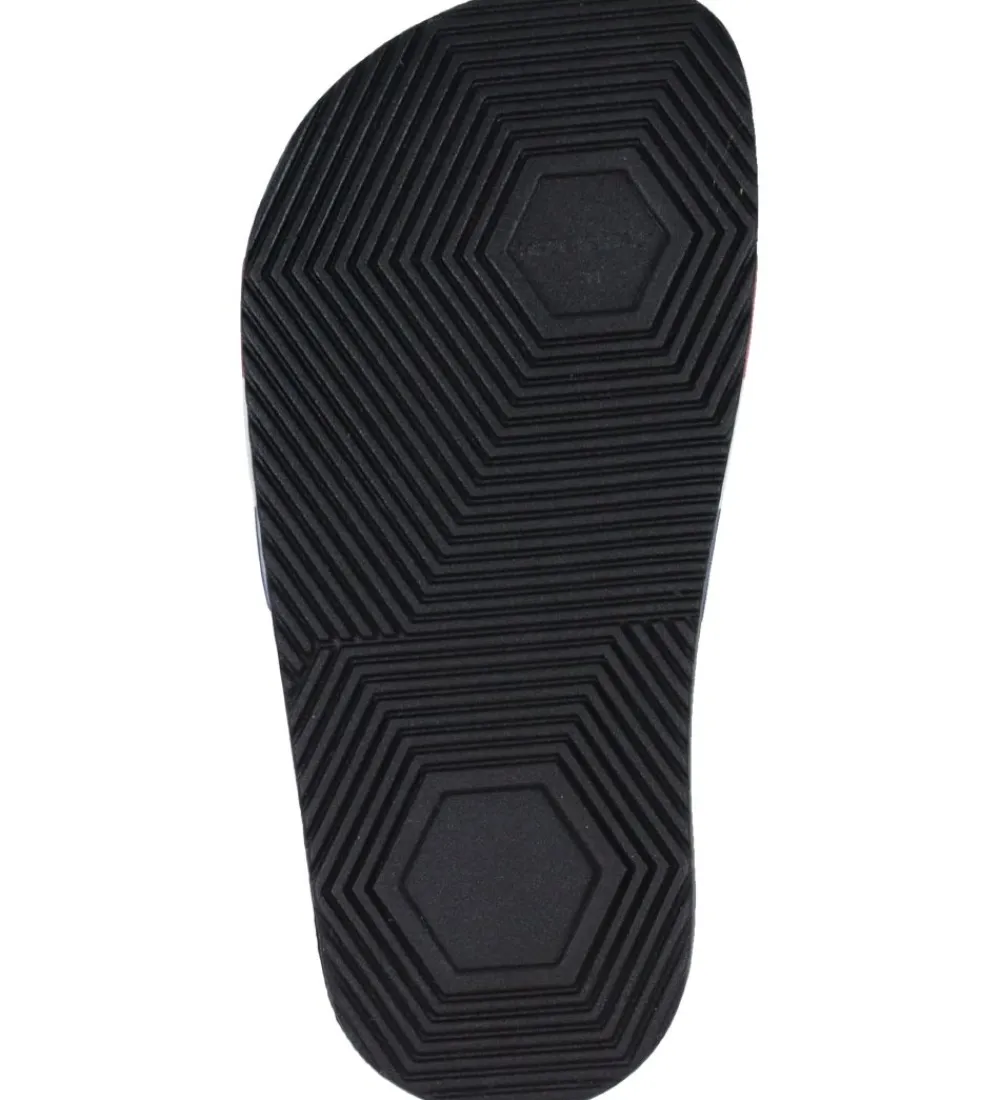 Moncler Badesandaler*Badesandaler - Petit Basile - Sort m. Logo
