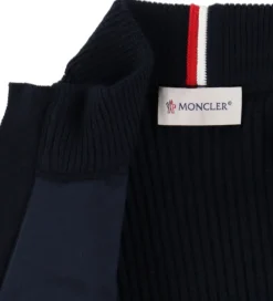 Moncler Termotøj*Cardigan - Uld/Dun - Navy
