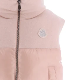 Veste|Dunveste Og Dyneveste-Moncler Dunvest - Suzan - Dusty Rose m. Similisten