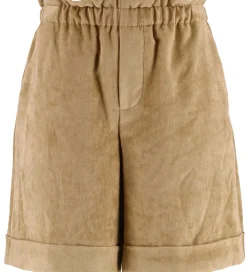 Shorts Og Knickers-Moncler Shorts - Fløjl - Medium Beige