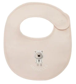 Moncler Savlesmække*Sæt - Hue/Savlesmæk/Body l/æ - Light Pink m. Bamse